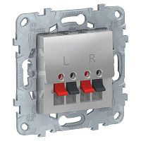 Аудиорозетка UNICA NEW алюм. SchE NU548630