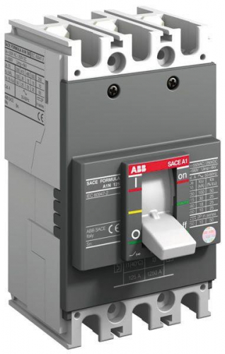 Выключатель автоматический 3п A1C 125 TMF 25-400 3p F F ABB 1SDA070303R1