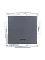 Выключатель 1-кл. 1п СП Vesna 10А IP20 с индикацией механизм графит. LEZARD 742-3488-111