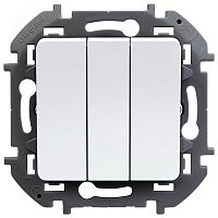 Выключатель 3-кл. Inspiria 10АХ 250В винтов. зажимы бел. IEK 673540