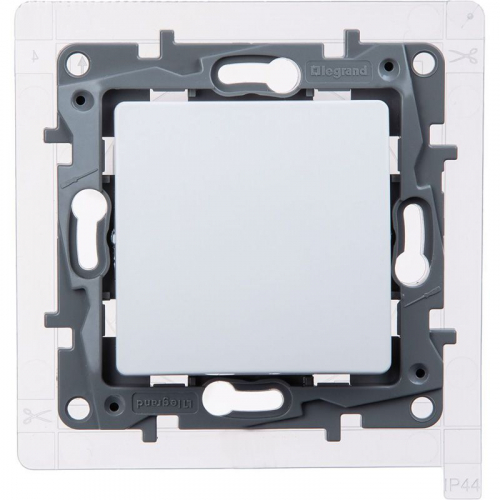 Переключатель 1-кл. Etika 10А IP44 250В безвинтов. зажимы бел. IEK 672207 фото 2