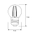 Лампа светодиодная филаментная LED12-G45-FL/830/E27 12Вт шар прозрачная 3000К тепл. бел. E27 220В Camelion 13714