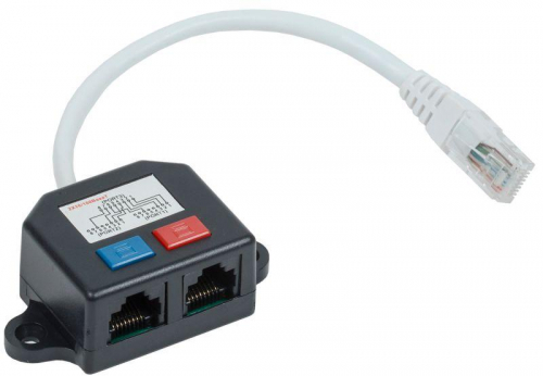 Разветвитель (Y-адаптер) кат.5E 2хRJ45-1хRJ45 ITK CS7-1C5EU-Y2-1