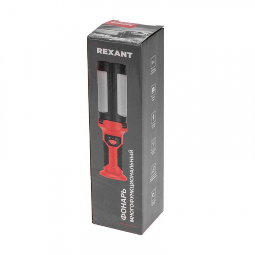 Фонарь многофункциональный с магнитом крюком и функцией Power bank Rexant 75-8003 фото 12
