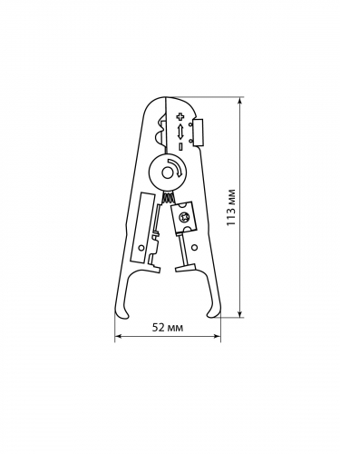 Клещи КЗ-В, зачистка и обрезка витой пары UTP/SFTP регулируемый нож, «МастерЭлектрик» TDM фото 7