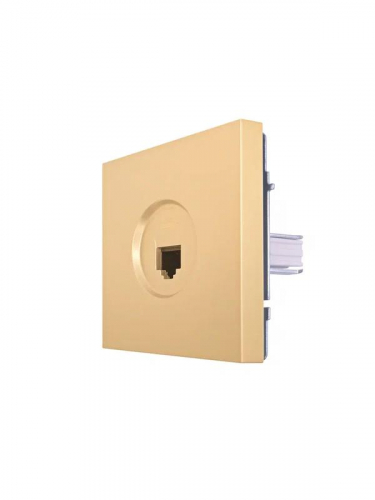 Розетка компьютерная 1-м СП ZIMA IP20 механизм зол. LEZARD 704-3688-139 фото 2