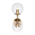 Светильник Fluff 40Вт E14х2 IP20 бра настен. Freya FR5207WL-02BZ