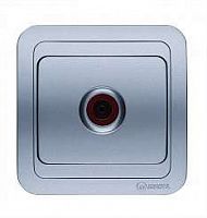 Розетка телевизионная TV 1-м СП Mimoza 16А IP20 серебр./серебр. Makel 23407