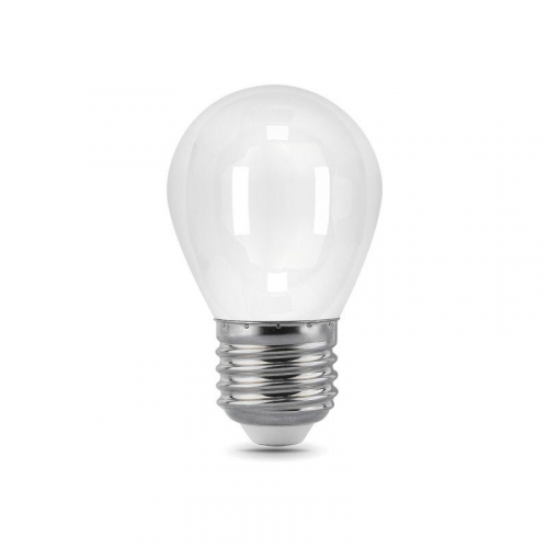 Лампа светодиодная филаментная Black Filament 5Вт P45 шар матовая 4100К нейтр. бел. E27 450лм GAUSS 105202205 фото 2