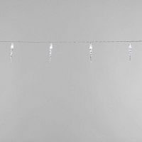 Гирлянда светодиодная "Сосульки" 1.5м 10LED бел. 0.1Вт IP20 провод ПВХ прозр. элементы питания 2хAA (не в компл.) Neon-Night 303-094