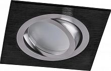 Светильник DL2801 G5.3 MR16 потолочн. встраив. черн. хром FERON 32638