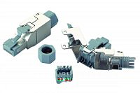 Вилка RJ45 кат.6A FTP для полевой установки Eurolan 13A-EA-03SL