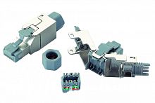 Вилка RJ45 кат.6A FTP для полевой установки Eurolan 13A-EA-03SL