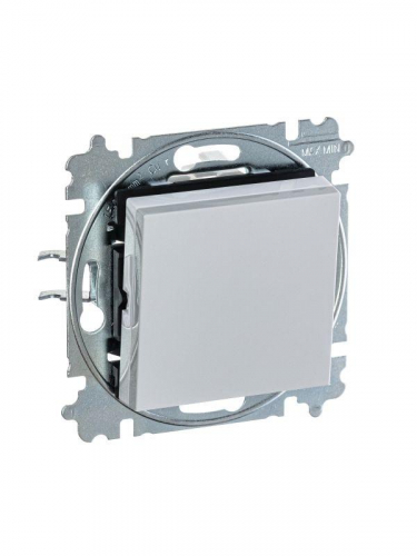 Выключатель кнопочный 1-кл. СП Levit IP20 сер./бел. ABB 2CHH599145A6016 фото 3
