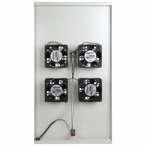 Модуль вентиляторный потолочный с 4-мя вентиляторами без термостата для шкафов Standart с глубиной 1000мм Rexant 04-2602 фото 6
