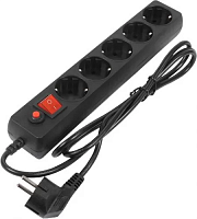 Сетевой фильтр 2200 Вт., 5 розеток, шнур 3 м, белый, 5 шт Filum FL-SP3-5-5M-BL/5