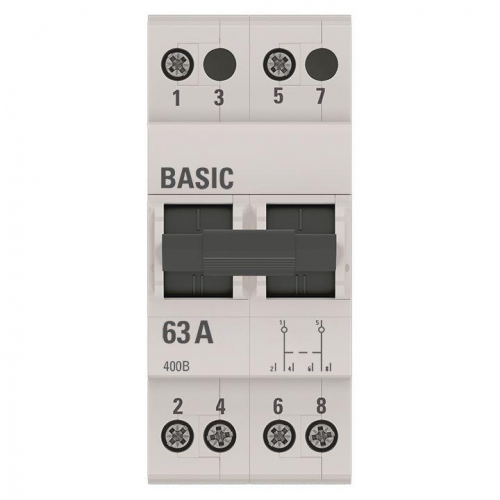 Переключатель трехпозиционный 2п 63А Basic EKF tps-2-63 фото 3