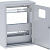 Щит ЯУР с двумя DIN-рейками (400х300х150) Basic EKF uerm2-din-400-bas