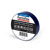 Изолента ПВХ 15х0.13х20 син. Fortisflex 90808