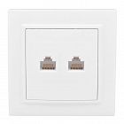 Розетка компьютерная 2-м СП Минск RJ45 бел. EKF ERK02-035-10