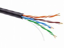 Информационный кабель неэкранированый U/UTP 4х2 CAT5E, PE, Черный | RN5EUUPE3BK | DKC