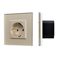 Розетка электрическая 1-м СП SCT-OMALI-EUZB1-PL-GD 16А IP20 240В Zigbee Arlight 050218