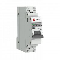 Выключатель автоматический модульный 1п D 6А 6кА ВА 47-63 PROxima EKF mcb4763-6-1-06D-pro