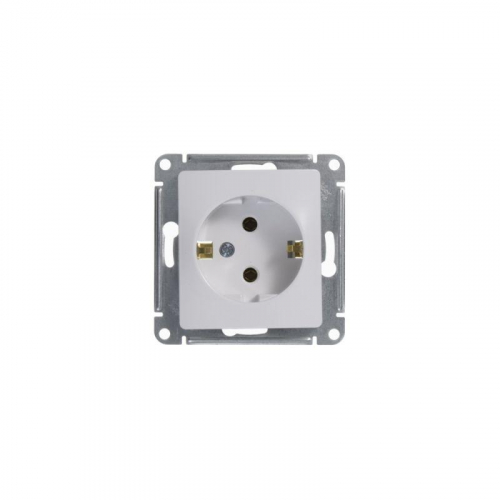 Розетка 1-м СП Glossa 16А IP20 с заземл. механизм бел. SE GSL000143 фото 3