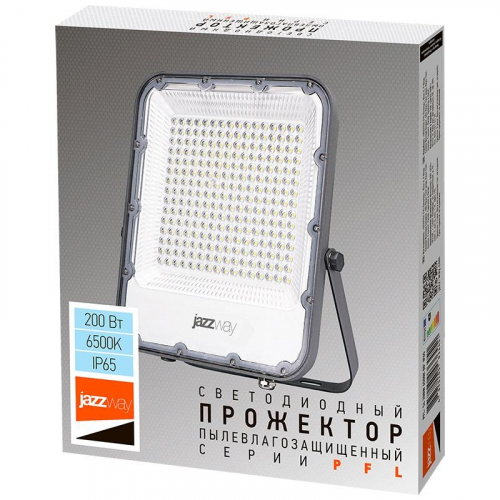 Прожектор светодиодный PFL-S4 200Вт 6500К IP65 80град. ДО с клапаном с линзовым модулем Pro+ JazzWay 5036451 фото 6