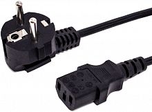 Кабель питания CEE 7/7-С13, 3х1.0, 220В, 16A, 2200 Вт, чёрный, 3 м. Filum FL-PC16-EU-C13-3M