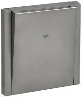 Выключатель карточный FORTE&PIANO 30А FP543 сталь IEK FP-V11-0-10-1-K46