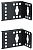 Кронштейн верт. PDU 0U черн. (уп.2шт) LINEA S ITK LS-SBB05