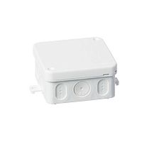 Коробка разветвительная квадратная 75х75мм IP65 бел. ABB 2TKA140010G1