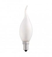 Лампа накаливания CT35 60W E14 frosted "Свеча на ветру" JazzWay 3321482