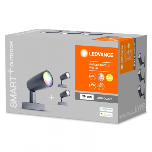 Светильник светодиодный SMART WIFI GARDEN SPOT RGBW 3P DG (уп.3шт) LEDVANCE 4058075478497 фото 3