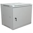 Шкаф телекоммуникационный настенный 19дюйм 6U 600х450х370мм (ШхГхВ) дверь металл стенка задняя боковые съемные стенки разборный сер. RAL7035 PRO Rexant 04-2210