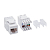 Патч-панель 19дюйм 1UCAT6 24 модуля RJ45 неэкранированная DKC RN6PPU24