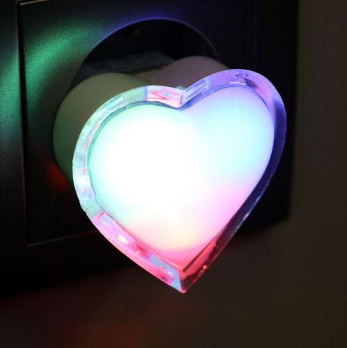 Светильник светодиодный ночник LED "Сердце" RGB NL-260 Camelion 15378 фото 8