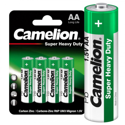 Элемент питания солевой AA/R6 BL-4 (блист.4шт) Camelion 1669 фото 2