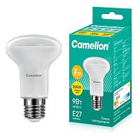 Лампа светодиодная LED9-R63/845/E27 9Вт рефлектор матовая 4500К бел. E27 220В Camelion 13475