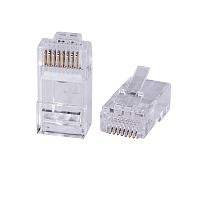 Коннектор RJ45 быстрой уст. под витую пару кат.6 универс. для ОЖ и МЖ кабеля для проводников с толщ. по изоляции до 1.05мм Cabeus 10795c