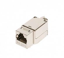 Модуль-вставка Keystone кат.5E (класс D) полный экран 100МГц RJ45 (8P8C) FT-TOOL/110/KRONE T568A/B метал. NIKOMAX NMC-KJSD2-FT-MT