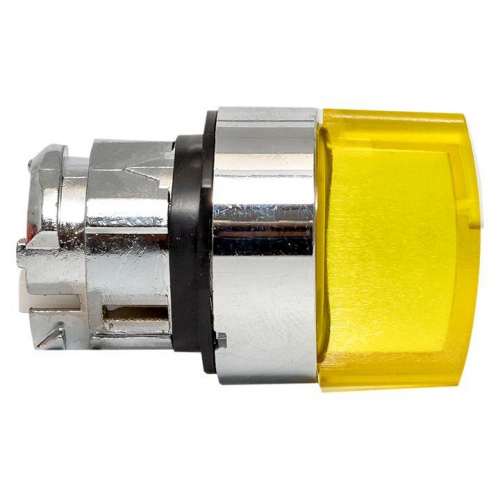 Механизм переключателя исполнительный ХB4 желт. на 2 положения с фиксацией с подсветкой с короткой ручкой PROxima EKF XB4BD2FL-Y фото 4