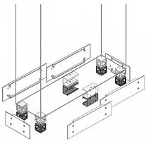 Элемент промеж. цоколя H=100мм (уп.2шт) ABB ZN1020