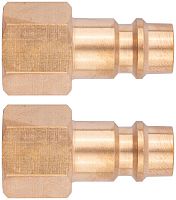 Адаптер универсальные с внутренней резьбой 1/4" латунь (уп.2шт) FIT 81124