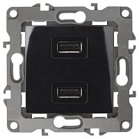 Устройство зарядное USB 12-4110-06 5В-2100мА черн. ЭРА Б0027496