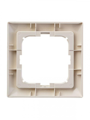 Рамка 1-м Basic с декор. накл. сл. кость ABB 2CKA001725A1484 фото 3