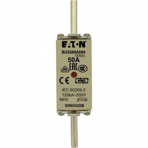 Предохранитель NH 50А 500В GL/GG 0 двойн. индикация EATON 50NHG0B фото 4