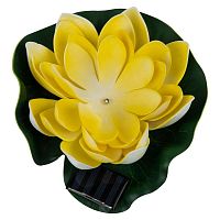 Светильник садовый USL-S-827/PT060 YELLOW WATERLILY IP44 на солнечной батарее "Желтая кувшинка" плавающ. 1 светодиод тепл. бел. свет. Uniel UL-00011600