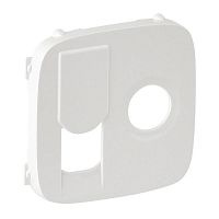 Панель лицевая Valena Allure для розетки компьютерной + TV 2-м RJ45 + TV бел. Leg 754835